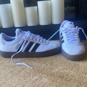 Adidas White and Black Casual Shoes